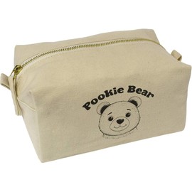 'Pookie Bear Teddy' Canvas Wash Bag/Makeup Case (CS00040506)