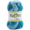 Darice 28-Yard Weaving Yarn, 3.5-Ounce, Fancy Ruffles Teal