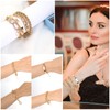 Yolev Gold Chain Bracelet Sets for Women Girls Fashion Beaded
