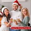 300 Pcs/100 Sets Christmas Coffee Cups with Lids and Sleeves