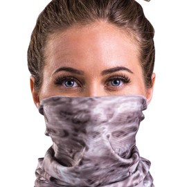 Aqua Design Face Mask for Women: UPF 50+ Motorcycle Ski Cover Balaclava Gaiter: Pacific Sand: Size Large