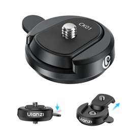 ULANZI CK01 Kit de Base de liberación rápida Cka Accesorios para cámaras,Ligero y portátil,Conector de 1/4 Muy Adaptable,los Clips antidesenganche se bloquean con Seguridad y no Son fáciles de soltar