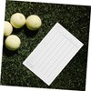 BESPORTBLE 35pcs Golf Score Tracker White Coated Paper Scoreboard for