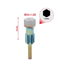 KS Tools 150.2541 Tap with Guide Bolt for Temperature Sensors, M12 x 1.25