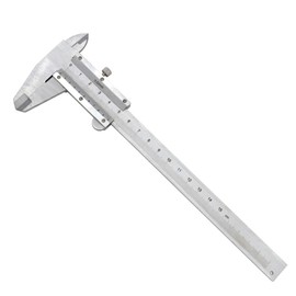 Vernier Caliper, High Precision Carbon Steel Metal Vernier Measuring Tool, Vernier Caliper, 0-150 mm with Locking Screw for Household and Industrial Measurement
