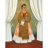 Self Portrait Dedicated to Leon Trotsky 1937 Frida Kahlo Woman People Spanish Print Poster 26x32