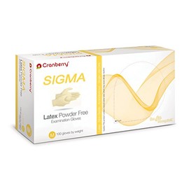 Cranberry USA CR5817 Sigma Latex Powder Free Exam Gloves, Low Protein Content