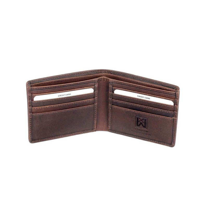 Karla Hanson Men's RFID Blocking Leather Wallet (Eagle Brown)