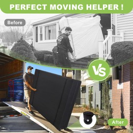 Cuddly Nest Rolling Mattress Storage Bag with Wheel- Reusable Heavy Duty Mattress Cover for Moving and Storage (Queen&Wheel)