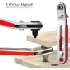 Bestgle 2pcs Mini Ratchet Wrench Set, 1/4" Drive Socket High