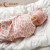 BABESIDE 4 Pcs Reborn Baby Doll Blanket with Doll Accessories