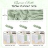 MONKRO Cheesecloth Table Runner 35x120 Inch 10ft Boho Rustic Gauze