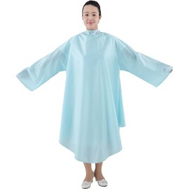 [MEIHO] Meiho Waterproof Cloth with Sleeves, Big Size, No.4675, Blue, Perm, Cut, Nylon, Hairdressing, Cloak, Name Sewing, Meiho, Front Length 47.2 inches (120 cm), Back Length 31.5 inches (80 cm),
