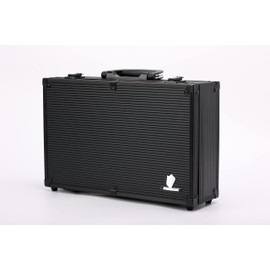 Spell Briefcase TC-A6B Lockable Storage Case for TCG, Deck Box, MTG, Magic, YGO, FaB, Dominion, Trading Cards, toploader, EDH, Commander, MTG Cube (Black)