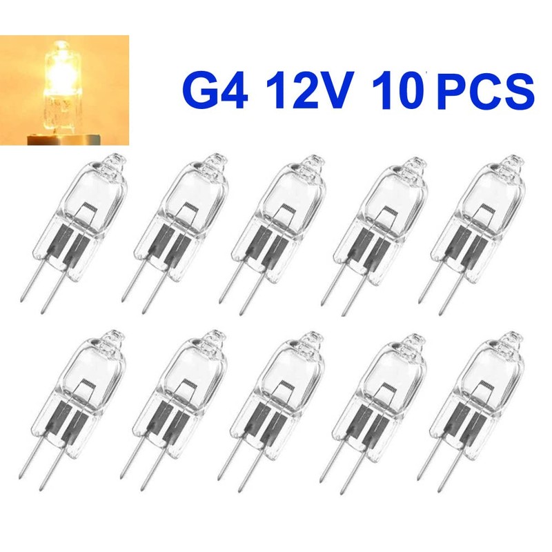 10x G4 12V 5W Light Bulb Replacement JC 2 Pin