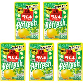 Morinaga Ramune Candy Big Tablet Sour Lemon 1.05oz(30g) Set Of 5 Japanese Soda Candy