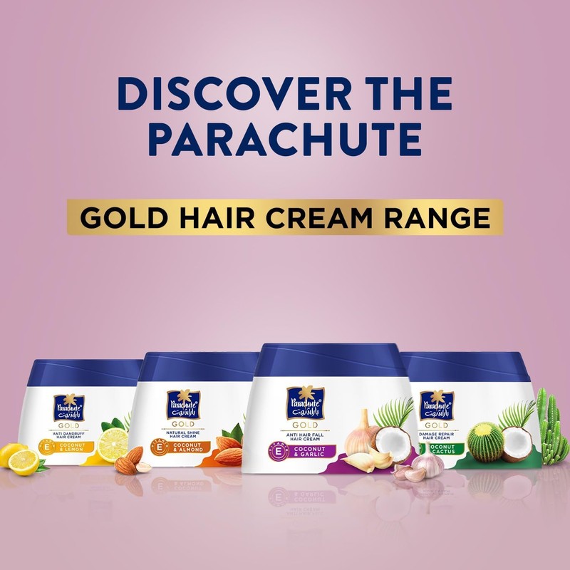 Parachute Gold Anti Hairfall Hair Cream 4.7 Fl oz |Pack