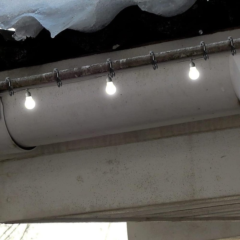 UKDD® Outdoor Light Clips, Light Clips Gutter, Hooks Outdoor Light,