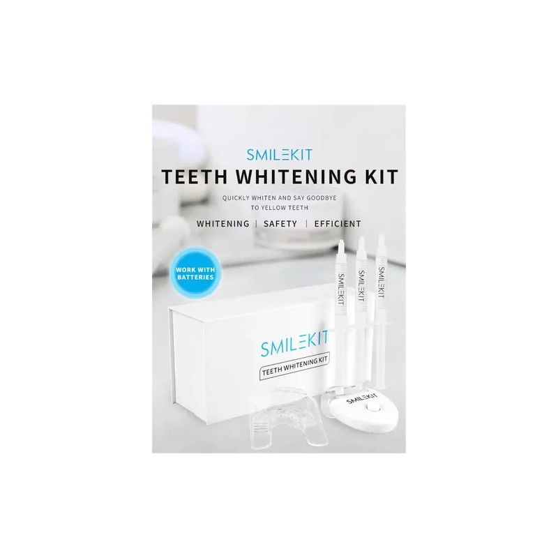 Kit Blanqueamiento Dental Smilekit Lampara Led Dientes Black