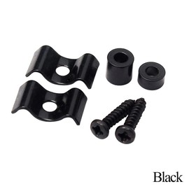 Alnicov Metal Vintage Style Guitar String Trees,Guitar Flat Wavy String Guides Retainers for Strat or Squier Style Guitar,Black(Set of 2)