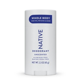 Native Whole Body Deodorant Stick Contains Naturally Derived Ingredients, Deodorant for Men and Women | 72 Hour Odor Protection, Aluminum Free with Coconut Oil and Shea Butter | Unscented