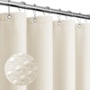 Gibelle Long Shower Curtain 72 x 78, Tall Waffle Weave