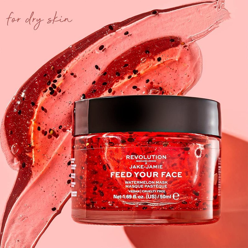 Revolution Skincare London, Jake Jamie Watermelon Hydrating Face Mask, 50ml