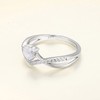 STARCHENIE Moonstone Ring Silver Promise Ring,Heart Infinity Ring for Her