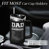SANDJEST Best Dad Ever Tumbler 40oz Stainless Steel Insulated with