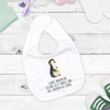 Mr. & Mrs. Panda Organic Baby Bib Penguin Flower Wreath,