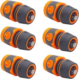 Ktnyl 6 Piece Garden Hose Connection Set, Hose Connector, Hose Coupling 1/2 Inch, Hose Coupling Accessories, for Pipe Connecting Garden Tools
