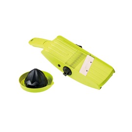 TNS 3000 All-IN-ONE Mandolin Vegetable/Fruit Slicer Julienne Cutter Chopper Juicer - Lime-Black Color