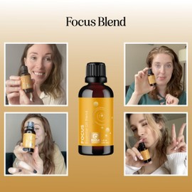 Maple Holistics Focus Essential Oil Blend for Diffusers - Citrus and Mint Essential Oils Blend for Energy Focus and Attention Support - Essential Oil for Focus with Aromatherapy Oils for Diffusers and Humidifiers