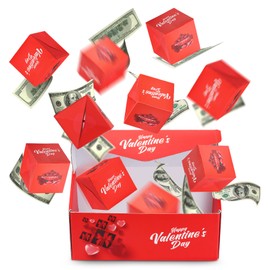 Valentine's Day Explosion Gift Box, Surprise Gift Box Exploding, Surprise Money Gift Box, Pop-Up Explosion Gift Box, DIY Photo Folding Gift Box Photo Album, for Valentine's Day Gift (Valentine-10 Box)