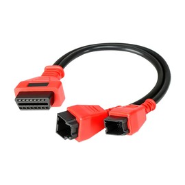 CGEAMDY Car Cable Adaptor 12+8 Programming Diagnostics Cable Connector, OBD2 Female to 12+8 Pin Diagnostic Connection Information Line, Automotive Accessories for Connection Data Transmission