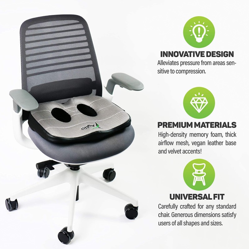 Aylio Socket Seat Cushion for Sit Bone and Back Pressure