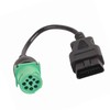 9 Pin Male Head to 16 Pin OBD2 Truck Diagnostic