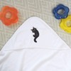 Azeeda 'Rollende Schwarze Katze' Baby-Kapuzentuch (HT00029542)