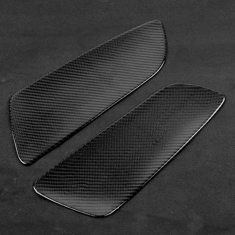 2Pcs Carbon Fiber Rear Car Door Panel Interior Decoration Fit