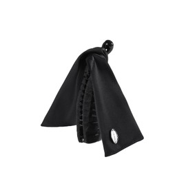 EVITA PERONI Bow Banana Clips, Adjustable Fabric Ponytail Hair Clips Large Claw Clips Elegant Hair Accessories for Women, Black