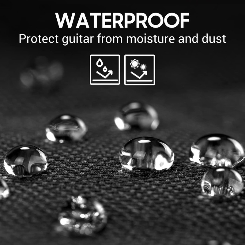 CAHAYA Guitar Bag Gig Bag Padded Backpack Oxford Cloth Water-Resistant