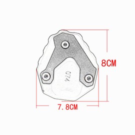 Midimttop For HO&N&DA CB500X CB 500X CB 500 X 2019-2024 Motorcycle CNC Kickstand Foot Side Stand Extension Pad Support Plate Enlarge Stand (Black)