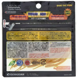 Ecogear J01 Aged Aqua, Active Asiatic Straight, 2.3 inches (2.3 cm), Krill
