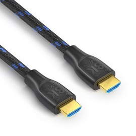 Sonero PHC111-030 8K Ultra High Speed HDMI Cable with Ethernet, Nylon Braid, Gold-Plated Connectors (8K UltraHD, 4K 3D with 50Hz/60Hz, 48Gbps Full Bandwith, Dynamic HDR), 3.0 m