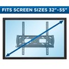 Mount-It! Lockable Anti Theft Tilt TV Wall Mount, Locking Bar