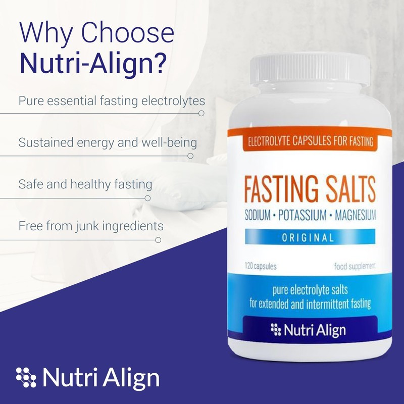 Nutri-Align Fasting Salts Fasting Electrolytes, 120 Capsules | Pure Electrolyte