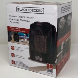 Black+Decker 1,500-Watt Electric Personal Ceramic Space Heater BHDC201