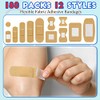 Assorted Styles Flexible Fabric Adhesive Bandages Small Breathable Fingertip Bandages