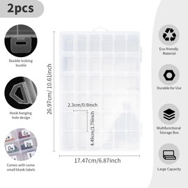 Craft Box Jewellery Organiser Organiser Box Storage Box Bead Earring Storage Box 36 Grids Storage Box With Compartments Screw Storage Organiser Diamond Art Washi Tape Storage Jewellery Storage Box