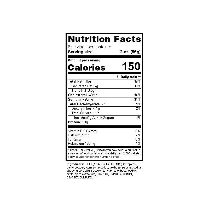 Nema Food - Cured and Fermented Premium Mild Sujuk (Soujuk),